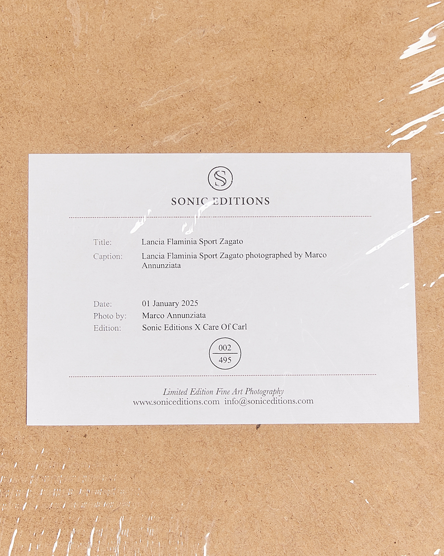 Herre | Bilder | Sonic Editions | Framed Lancia Flaminia Sport Zagato