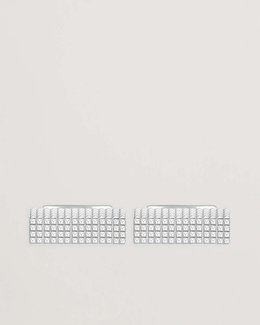 Herre | Mansjettknapper | S.T. Dupont | Cufflink Rectangle Diamond Head Silver