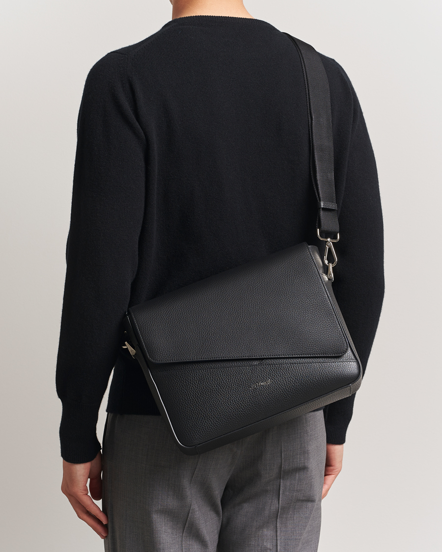 Herre | Vesker | S.T. Dupont | Neo Capsule Messenger Bag Black Grained