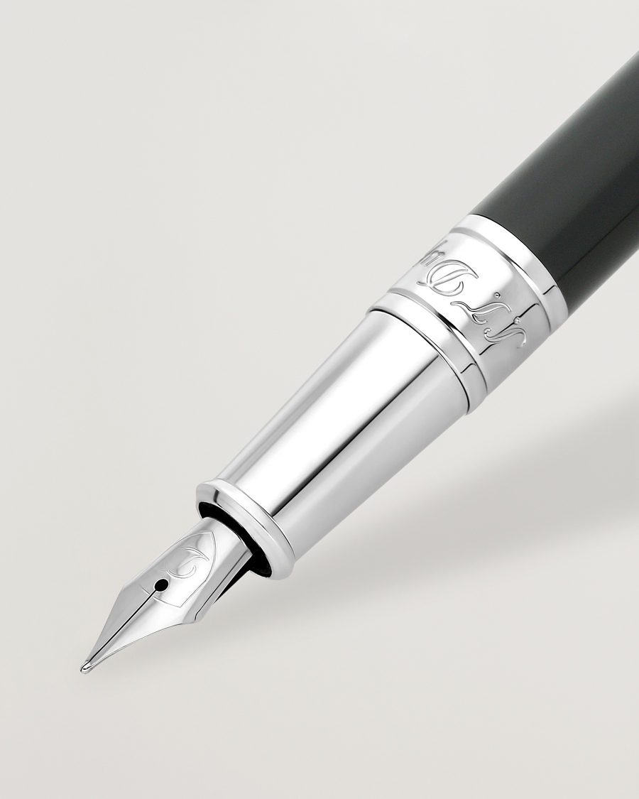 Herre | Penner | S.T. Dupont | D-Initial Fountain Pen Duo Tone/Chrome