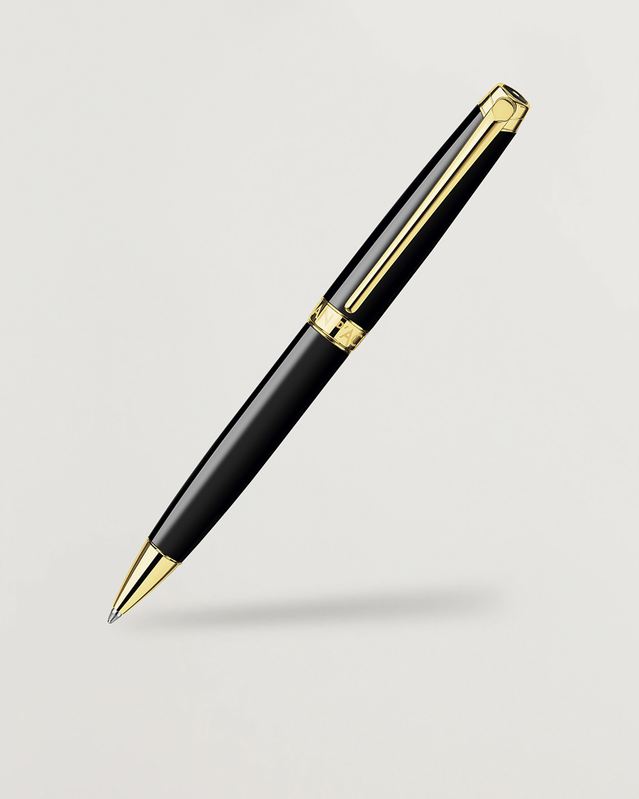 Herre | Penner | Caran d'Ache | Caran d' Ache Léman Ballpoint Pen Ebony Black/Gold Plated
