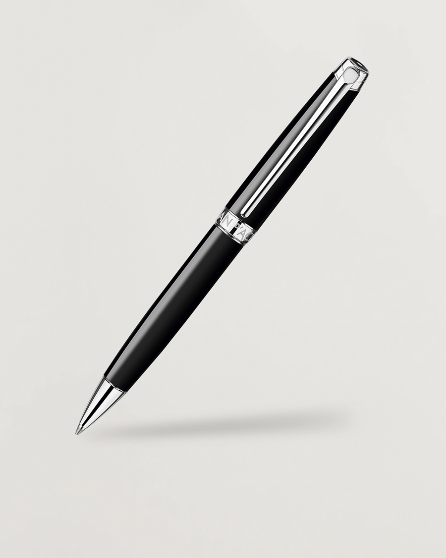 Herre | Penner | Caran d'Ache | Caran d' Ache Léman Ballpoint Pen Ebony Black/Silver Plated