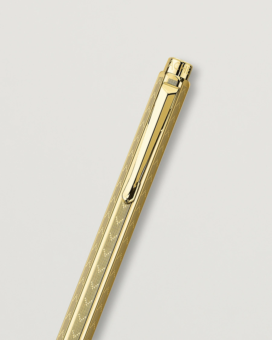 Herre | Penner | Caran d'Ache | Caran d' Ache Ecridor Chevron Ballpoint Pen Gilded
