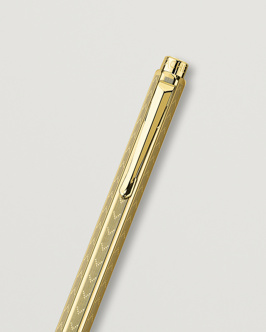 Herre | Penner | Caran d'Ache | Caran d' Ache Ecridor Chevron Ballpoint Pen Gilded