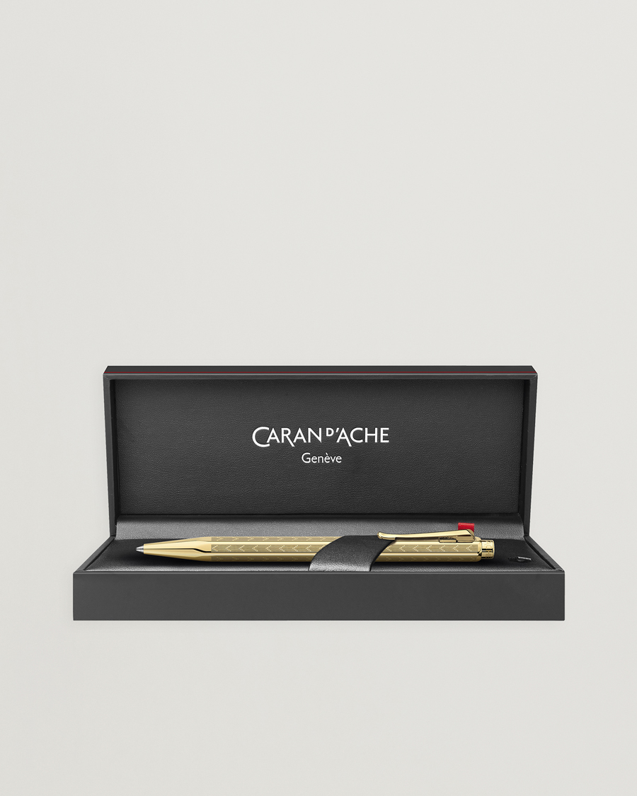Herre | Penner | Caran d'Ache | Caran d' Ache Ecridor Chevron Ballpoint Pen Gilded