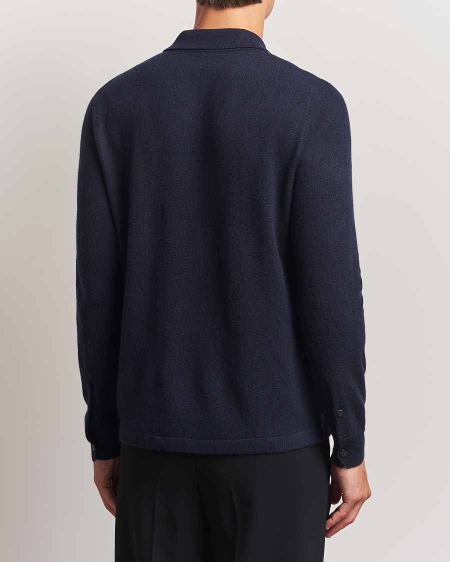 Herre | Gensere | Brioni | Cashmere Shirt Cardigan Navy