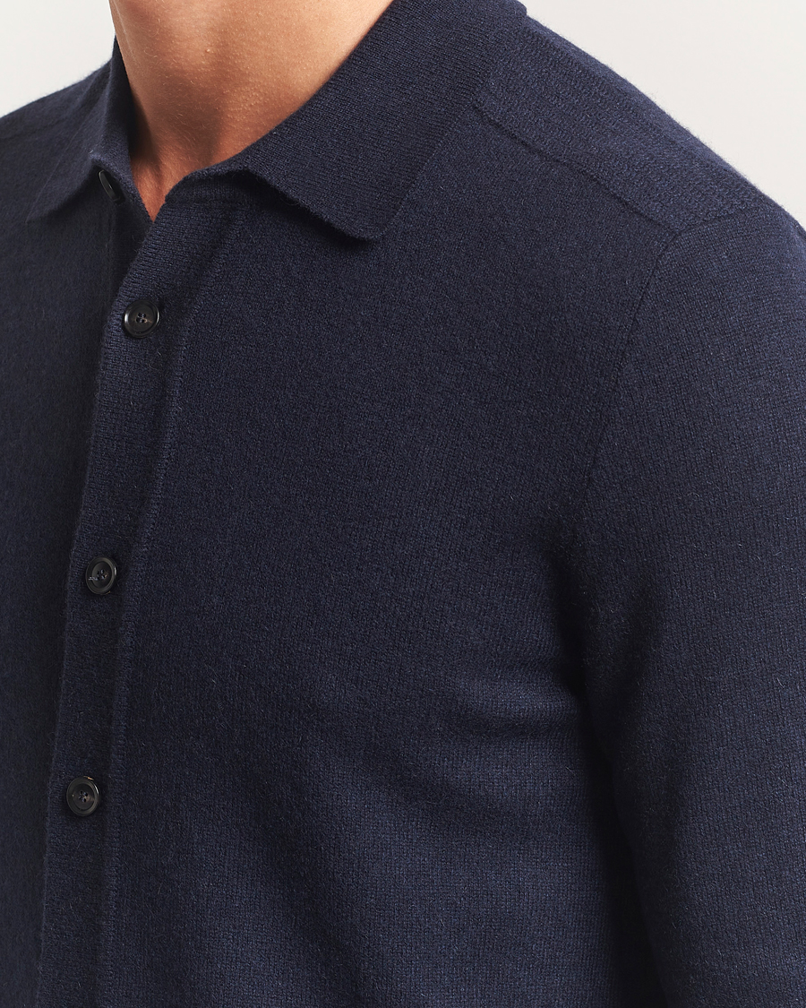 Herre | Gensere | Brioni | Cashmere Shirt Cardigan Navy