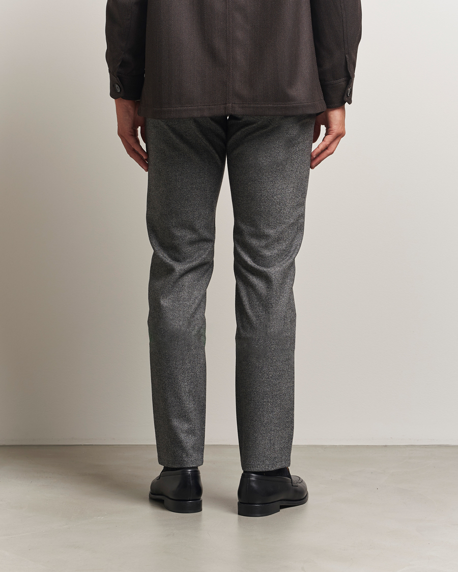Herre | Bukser | Brioni | 5-Pocket Flannel Pants Grey Melange