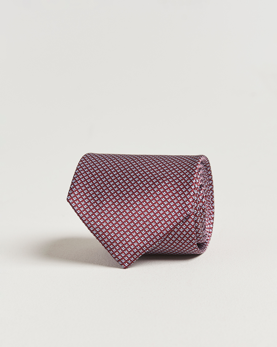 Herre | Slips | Brioni | Printed Silk Tie Red