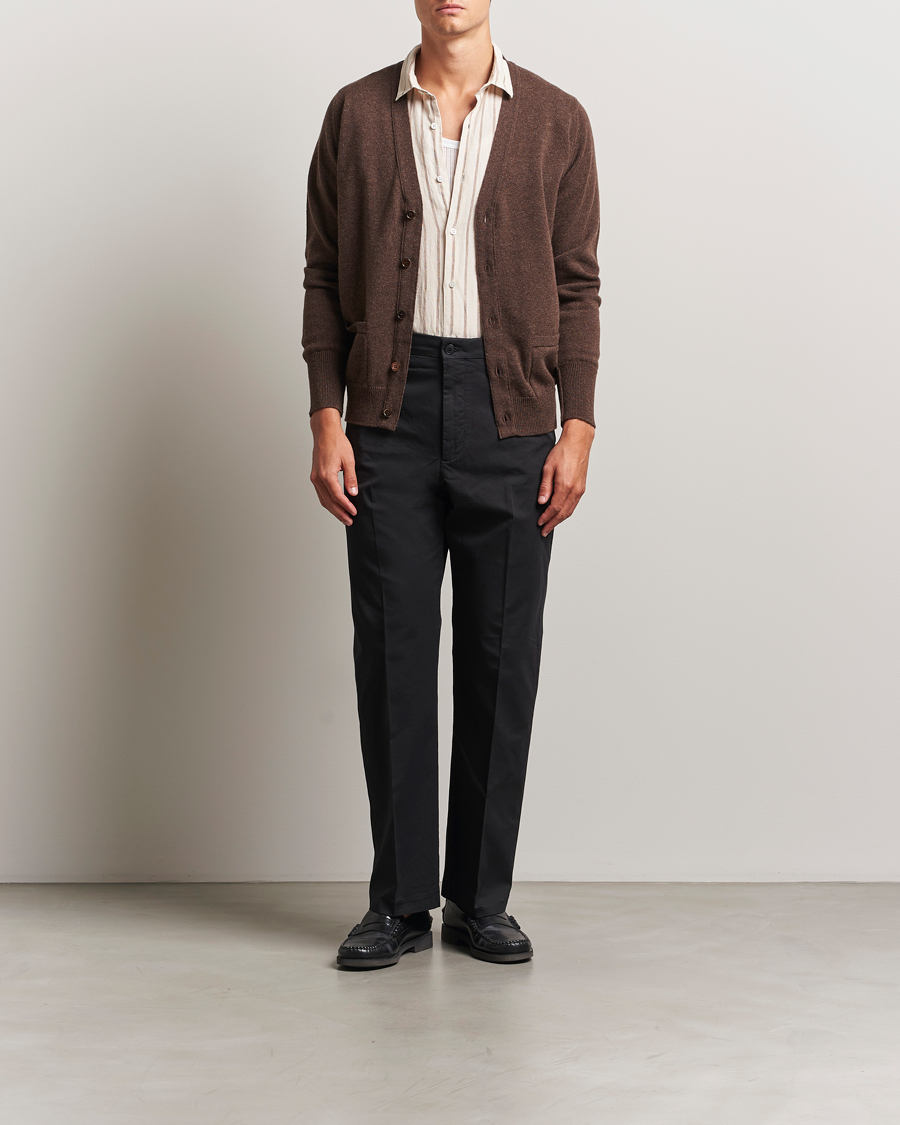 Herre | Bukser | NN07 | Paw Cotton/Lyocell Pleated Trousers Black