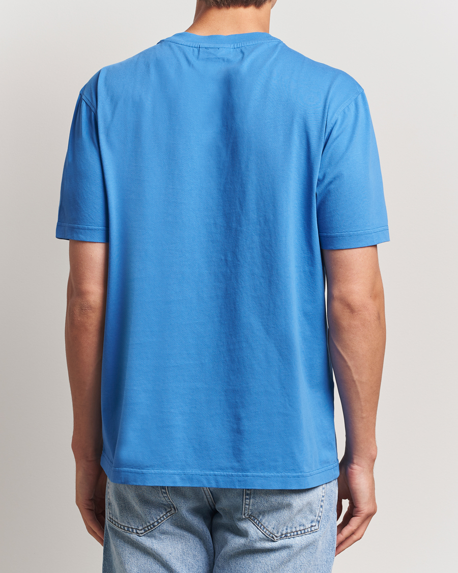 Herre | T-Shirts | NN07 | Adam Logo Crew Neck T-Shirt Blue Quartz