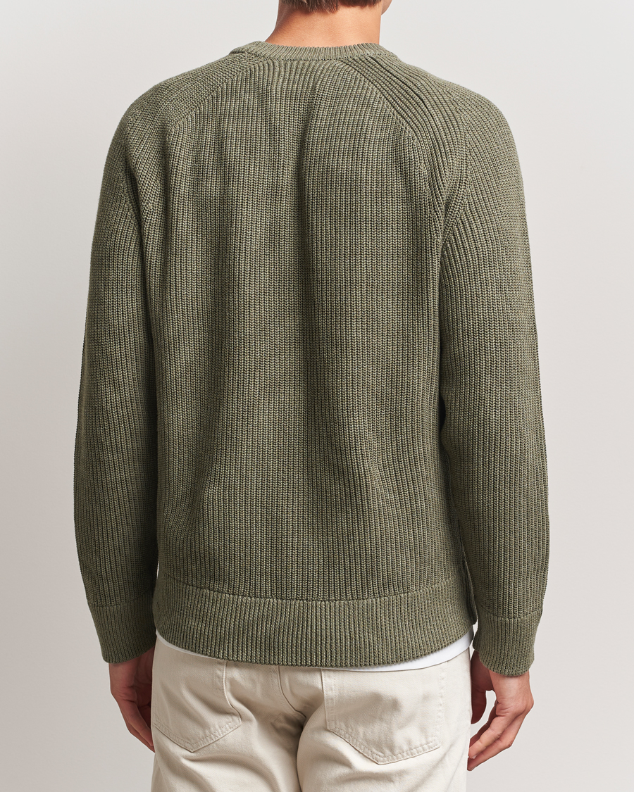 Herre | Gensere | NN07 | Jacobo Cotton Knitted Sweater Capers Green
