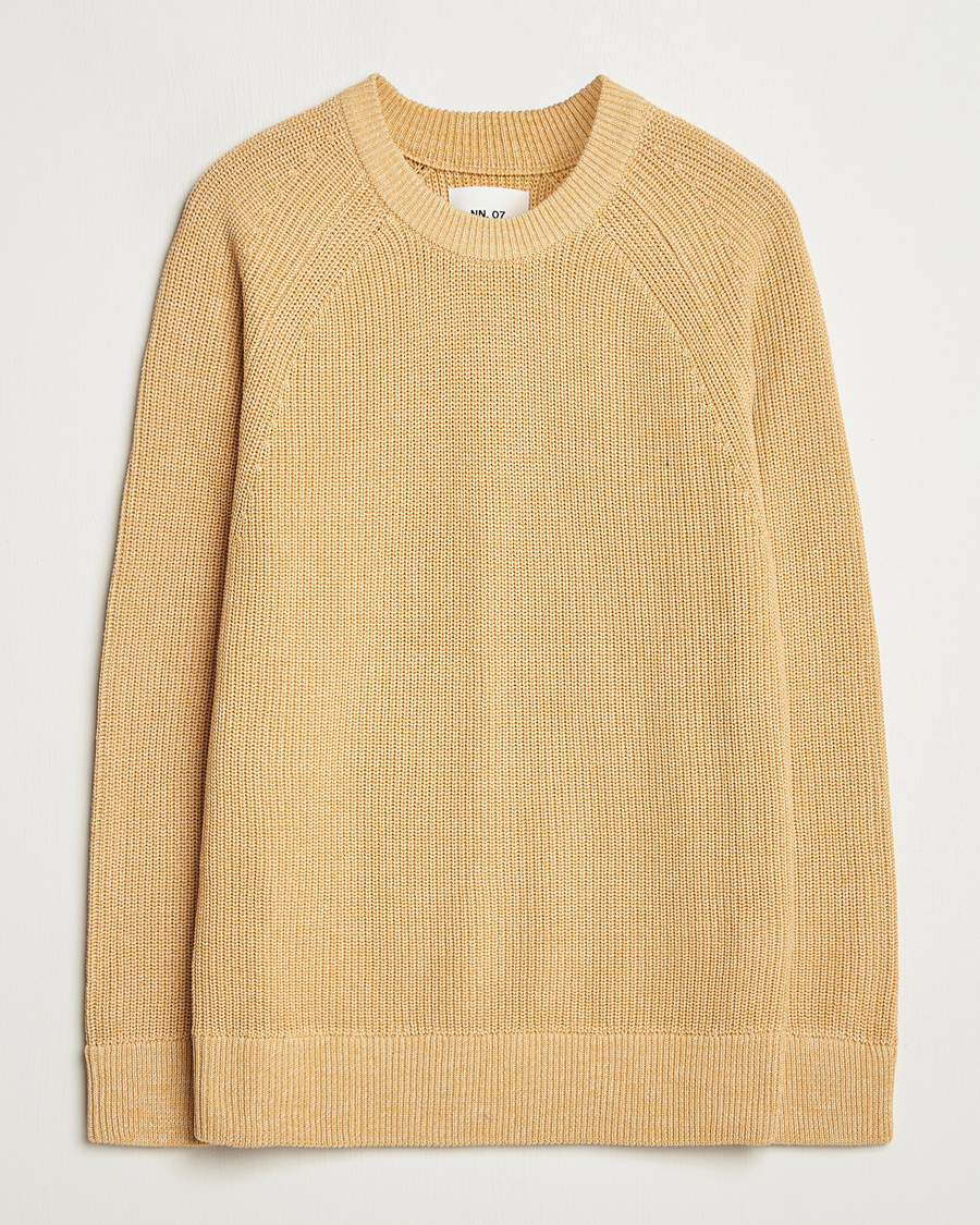 Herre | Gensere | NN07 | Jacobo Cotton Knitted Sweater Honey