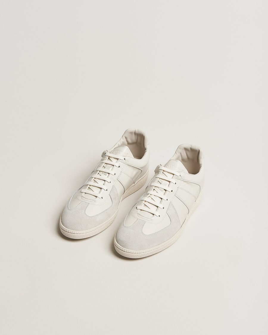 Herre | Sneakers | Sweyd | Nappa/Suede Army Trainer White