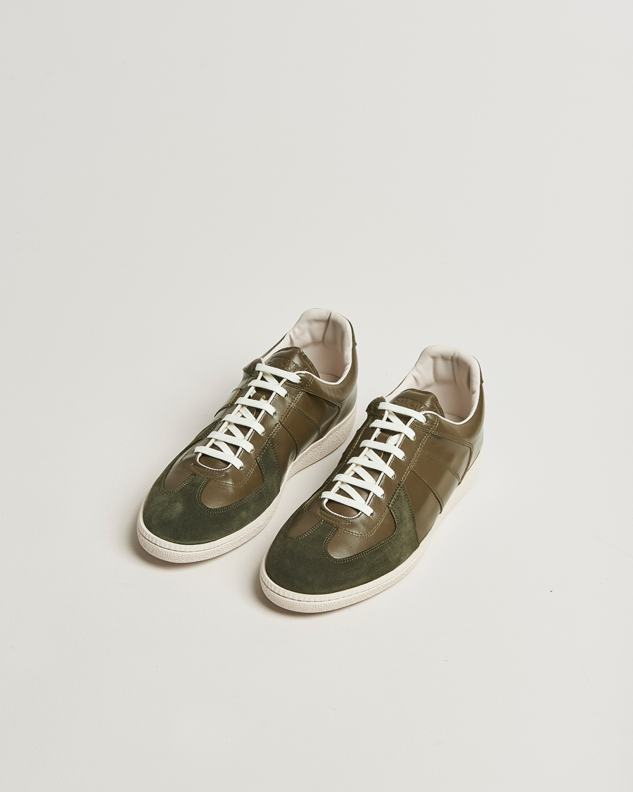 Herre | Sneakers | Sweyd | Nappa/Suede Army Trainer Green