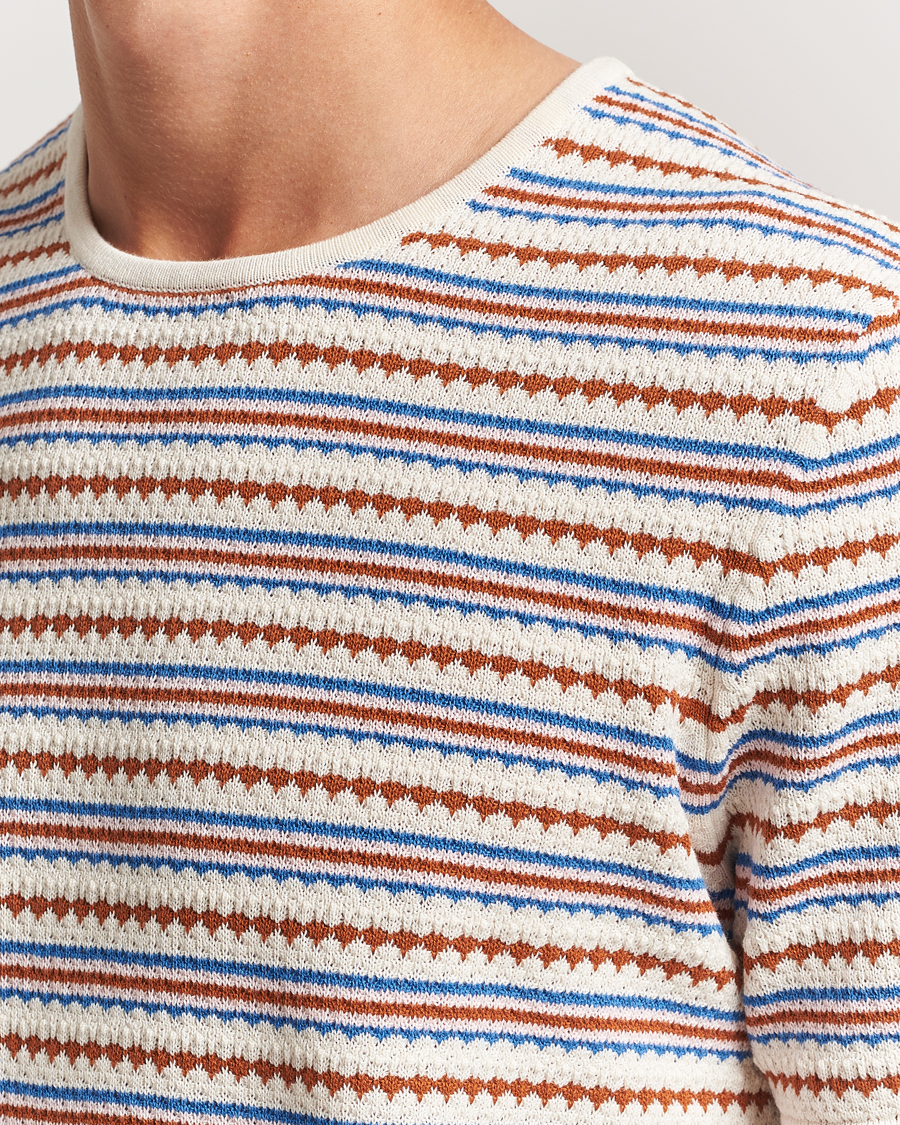 Herre | T-Shirts | NN07 | Bari Knitted Striped T-Shirt Multi
