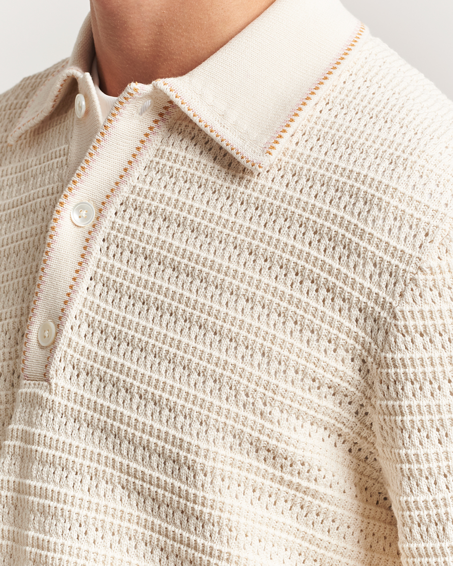 Herre | Gensere | NN07 | Josh Knitted Polo Ivory