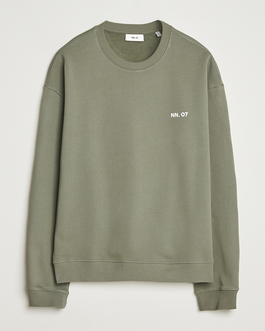 Herre | Gensere | NN07 | Dagon Crew Neck Sweatshirt Capers Green