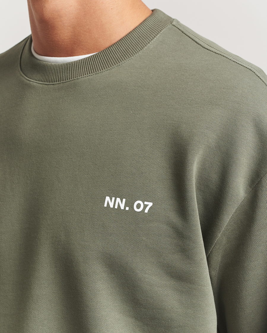 Herre | Gensere | NN07 | Dagon Crew Neck Sweatshirt Capers Green