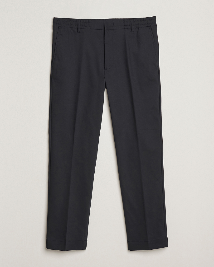 Herre | Bukser | NN07 | Baker Cotton Drawstring Trousers Navy