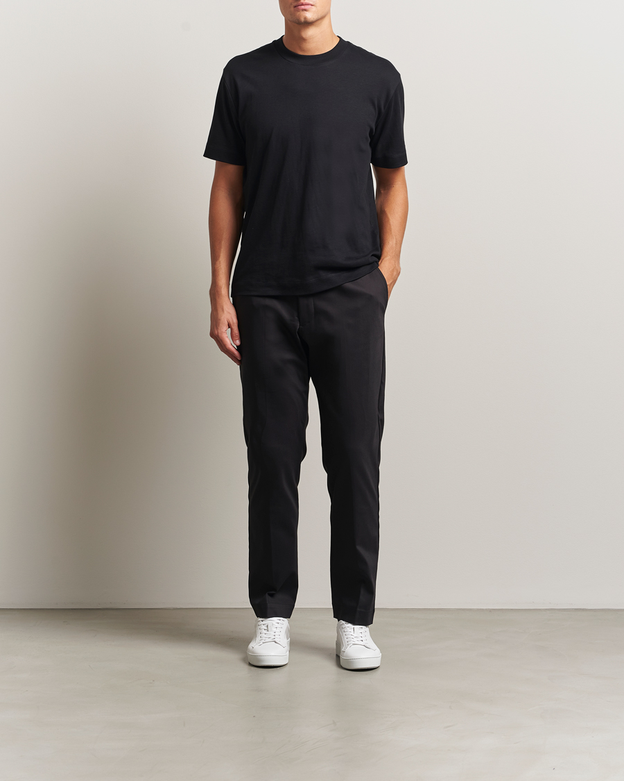 Herre | Bukser | NN07 | Baker Cotton Drawstring Trousers Black
