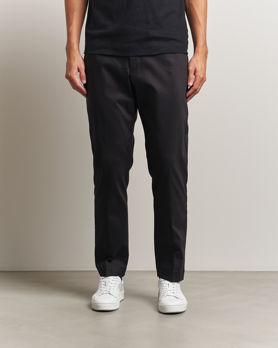 Herre | Bukser | NN07 | Baker Cotton Drawstring Trousers Black