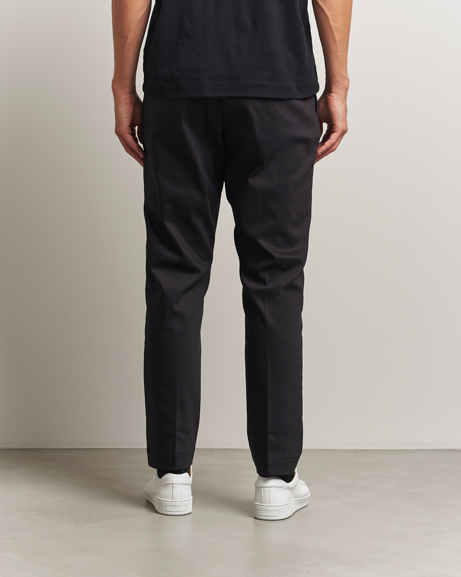 Herre | Bukser | NN07 | Baker Cotton Drawstring Trousers Black