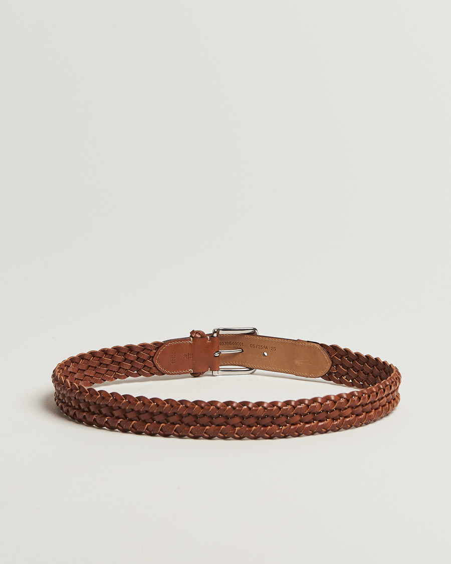 Herre | Belter | Ralph Lauren Purple Label | Braided Belt Dark Brown