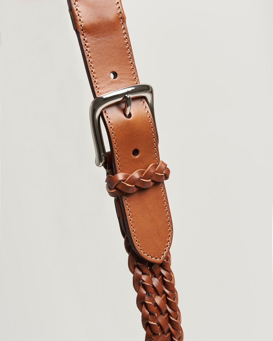 Herre | Belter | Ralph Lauren Purple Label | Braided Belt Dark Brown