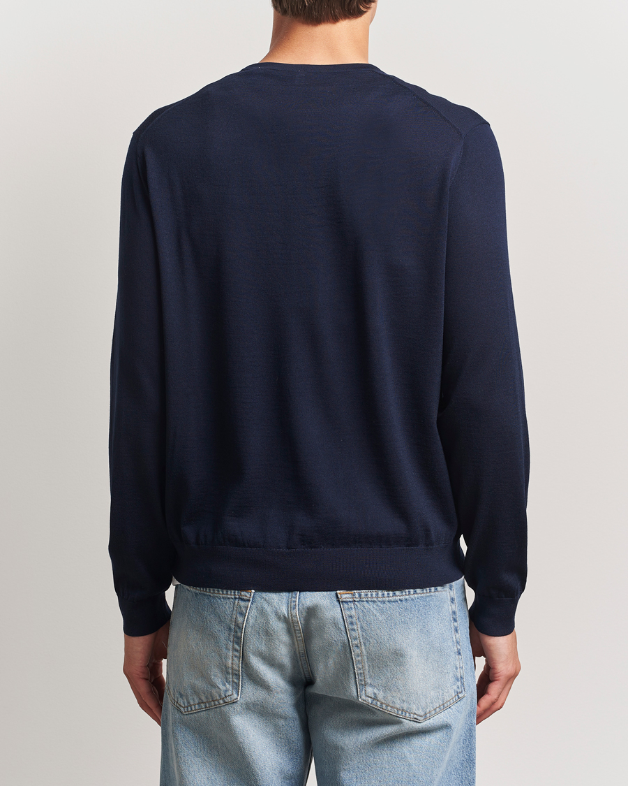 Herre | Gensere | Sunflower | Merino Crew Neck Navy