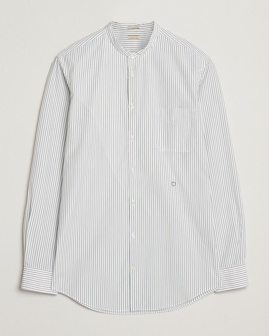 Herre | Skjorter | Massimo Alba | Noto Guru Collar Shirt White/Green