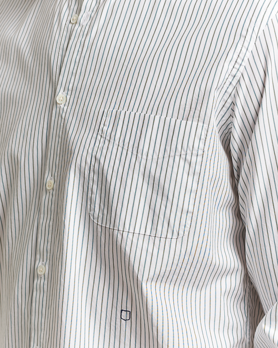 Herre | Skjorter | Massimo Alba | Noto Guru Collar Shirt White/Green