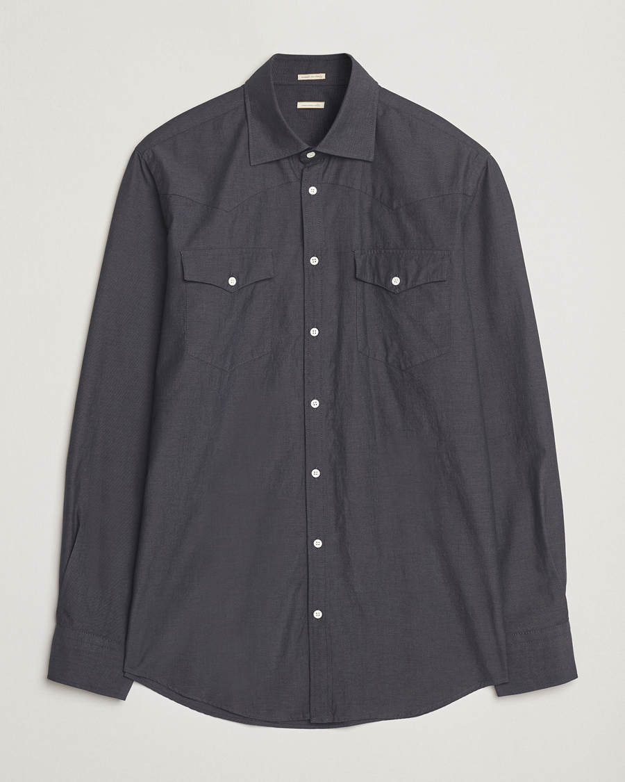 Herre | Skjorter | Massimo Alba | Arizona Western Shirt Dark Blue