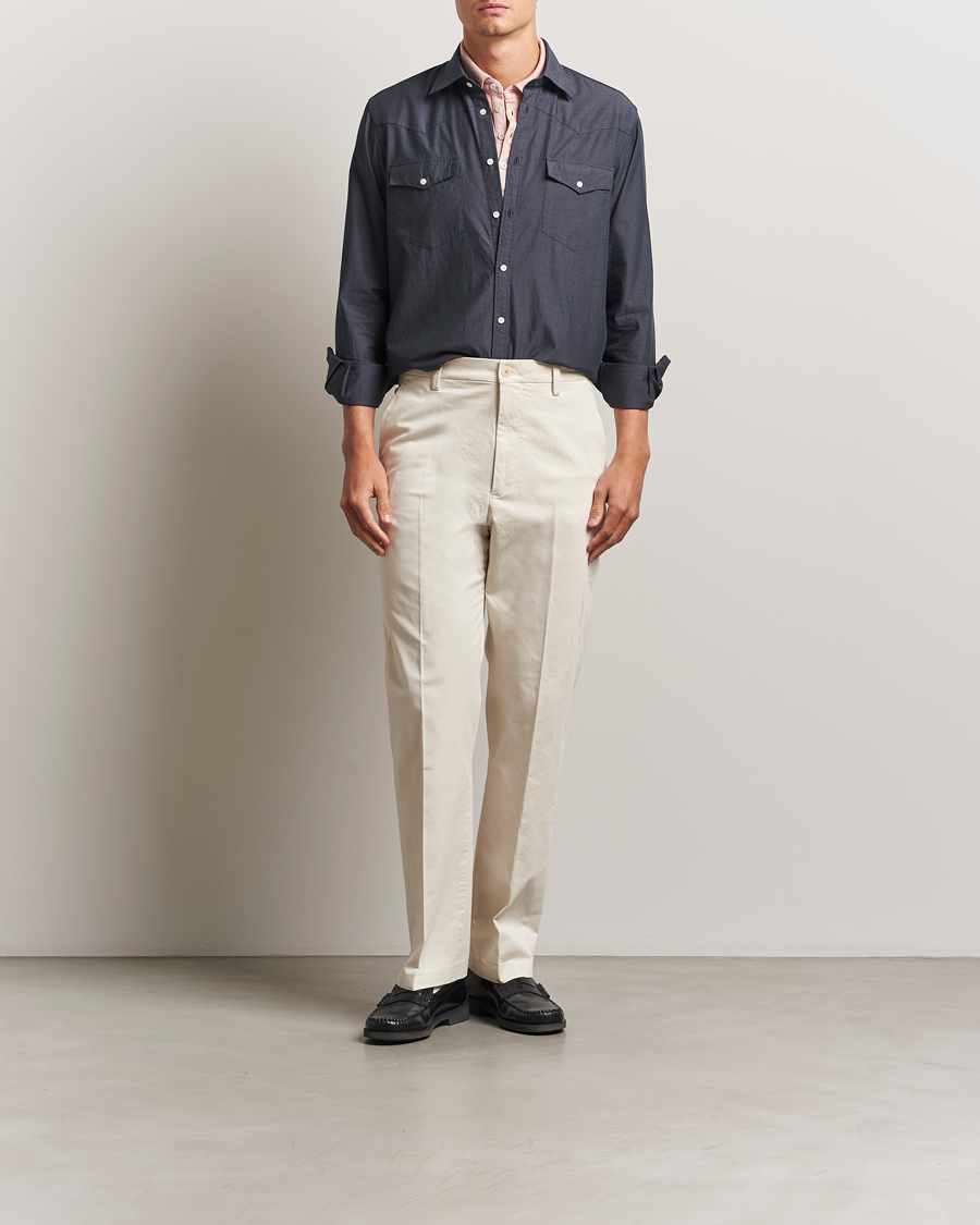 Herre | Skjorter | Massimo Alba | Arizona Western Shirt Dark Blue