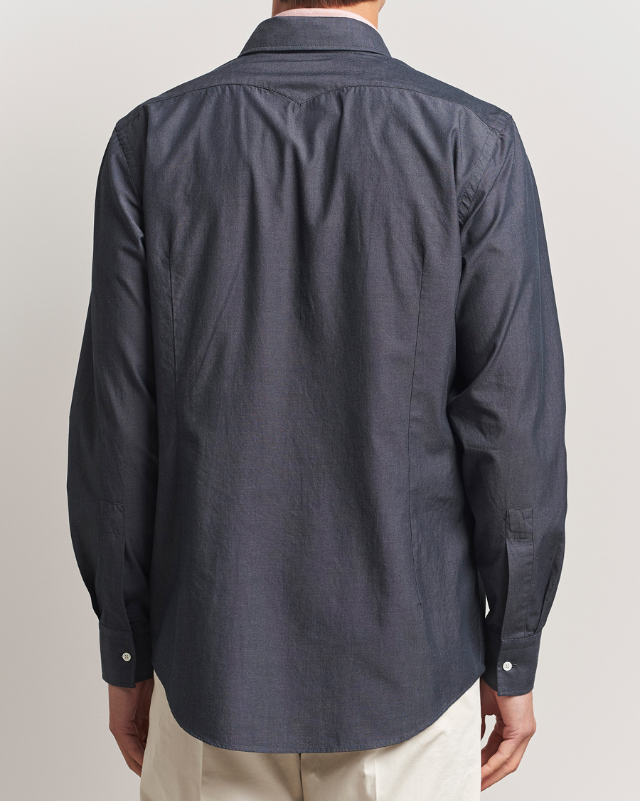 Herre | Skjorter | Massimo Alba | Arizona Western Shirt Dark Blue