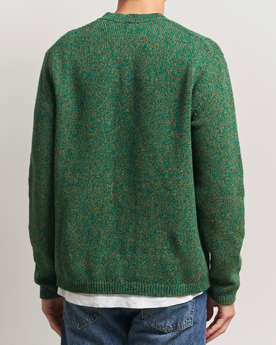 Herre | Gensere | Massimo Alba | Wool Mouline Sweater Green
