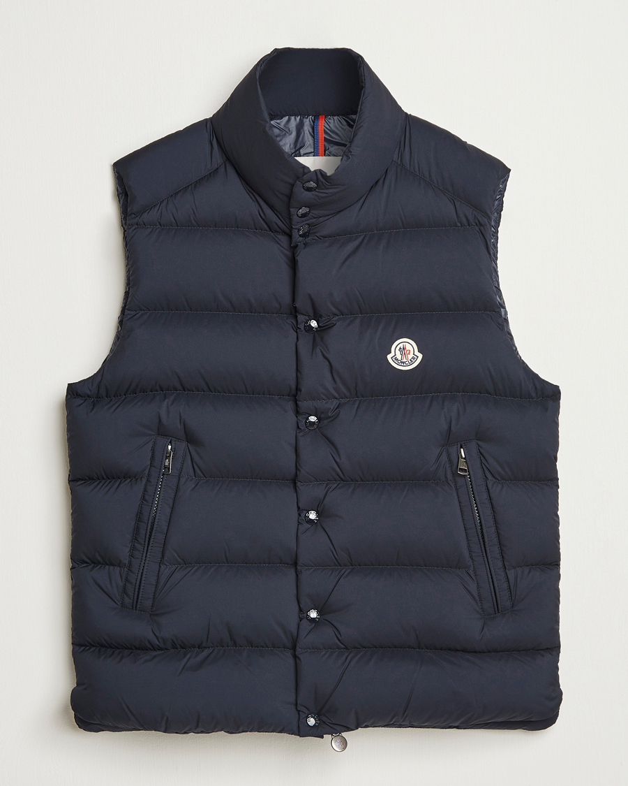 Herre | Vester | Moncler | Tibb Matte Down Vest Navy
