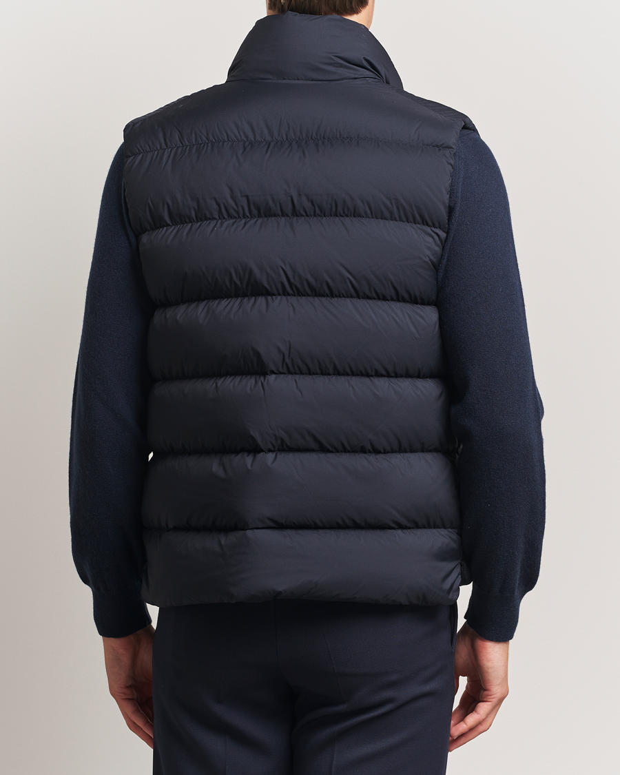 Herre | Vester | Moncler | Tibb Matte Down Vest Navy