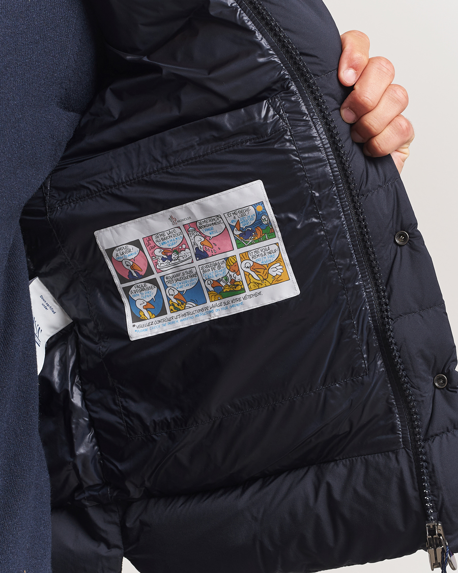 Herre | Vester | Moncler | Tibb Matte Down Vest Navy