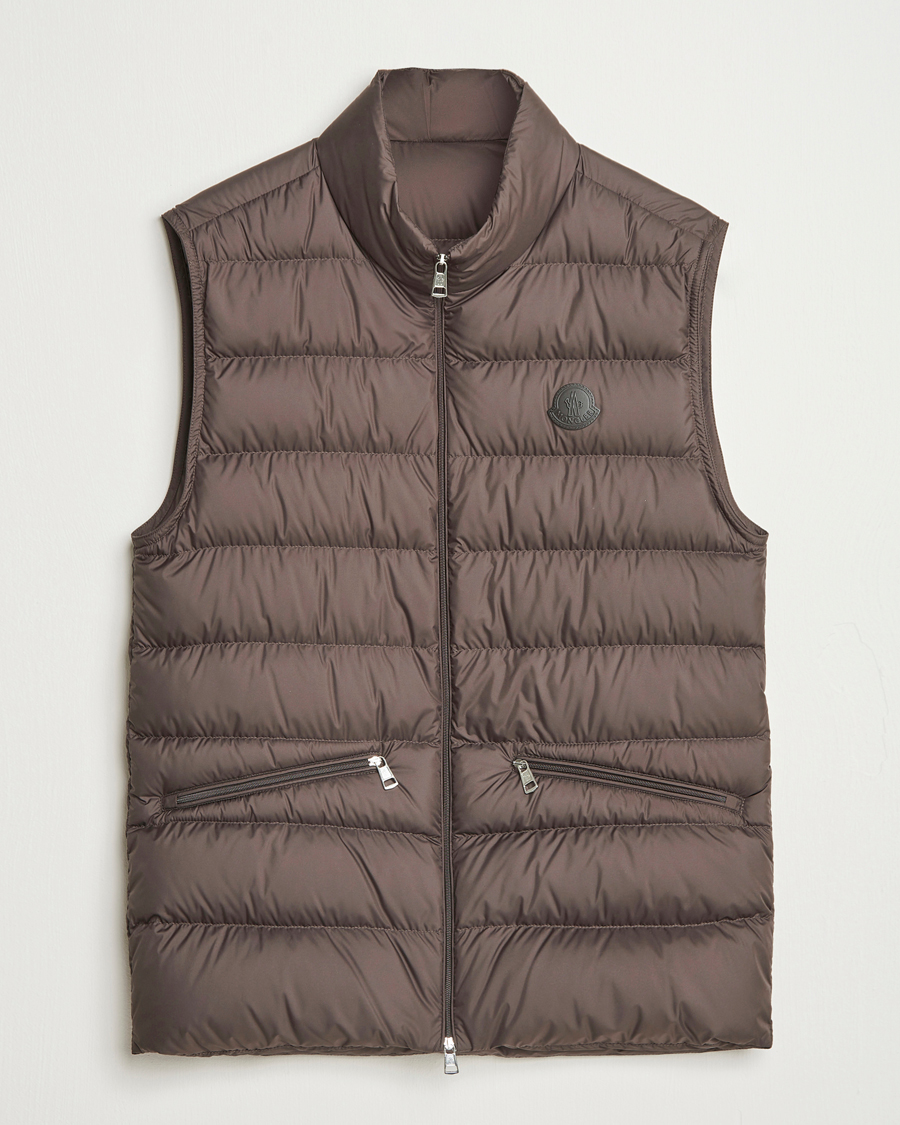 Herre | Vester | Moncler | Treompan Down Vest Brown