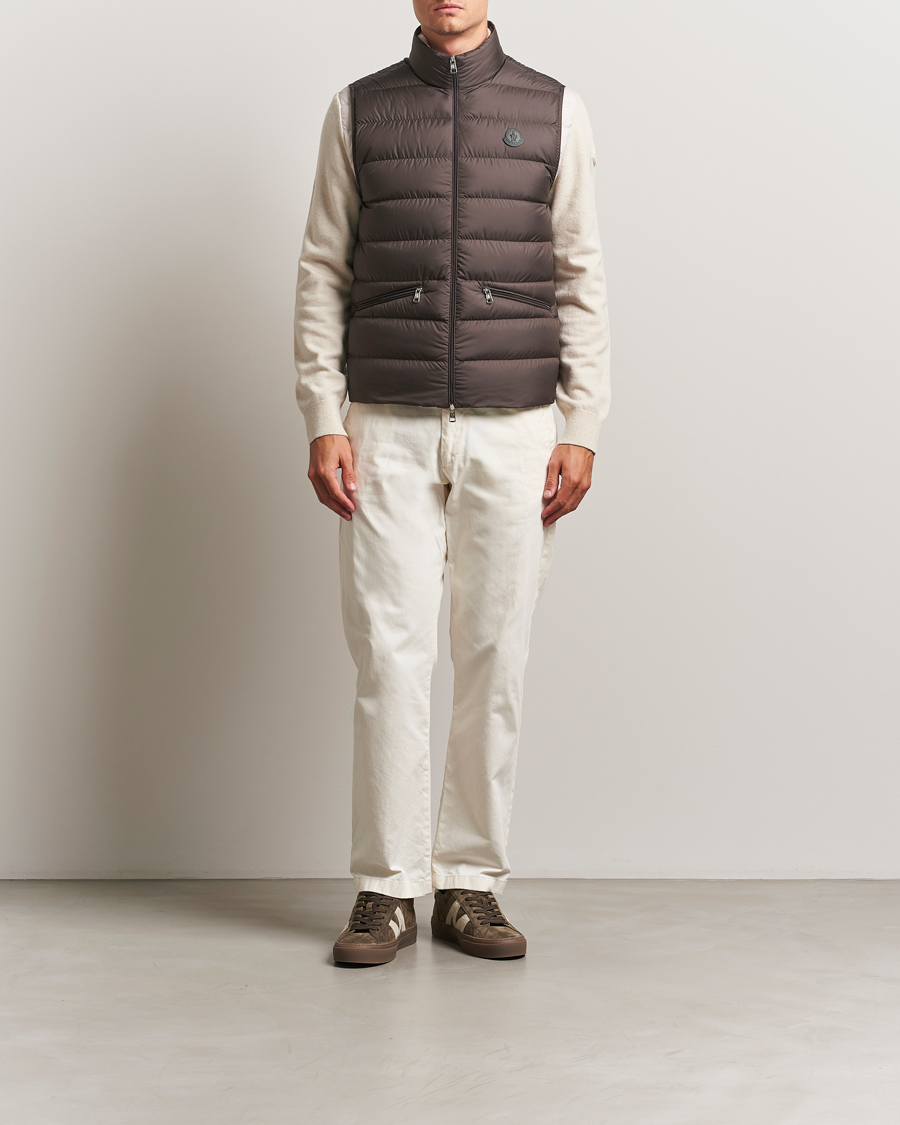 Herre | Vester | Moncler | Treompan Down Vest Brown