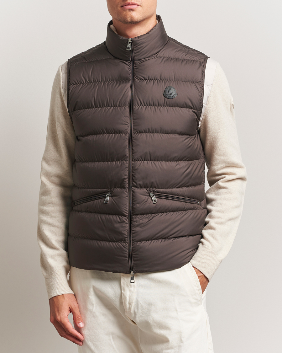 Herre | Vester | Moncler | Treompan Down Vest Brown