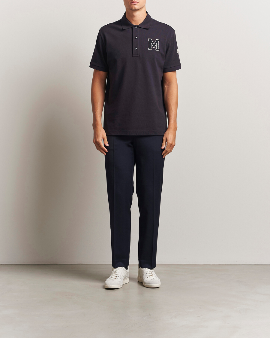 Herre | Pikéer | Moncler | Archive Logo Polo Navy