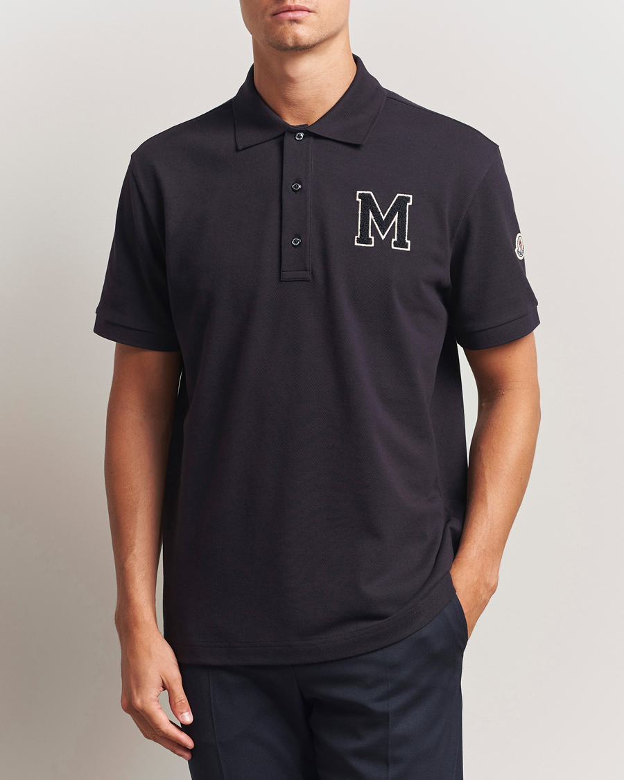 Herre | Pikéer | Moncler | Archive Logo Polo Navy