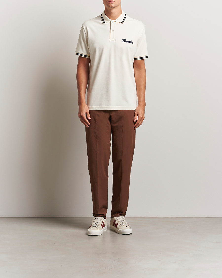 Herre | Pikéer | Moncler | Vintage Logo Polo Off White