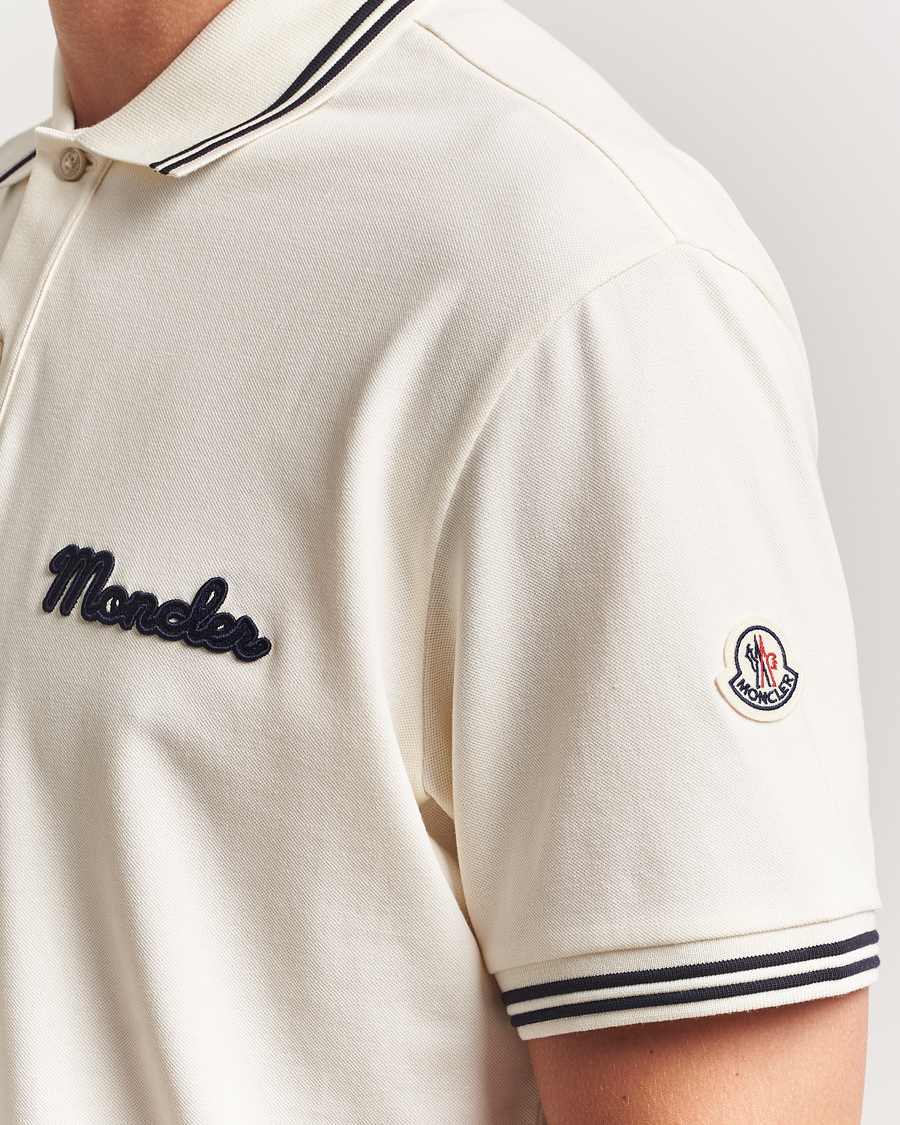 Herre | Pikéer | Moncler | Vintage Logo Polo Off White