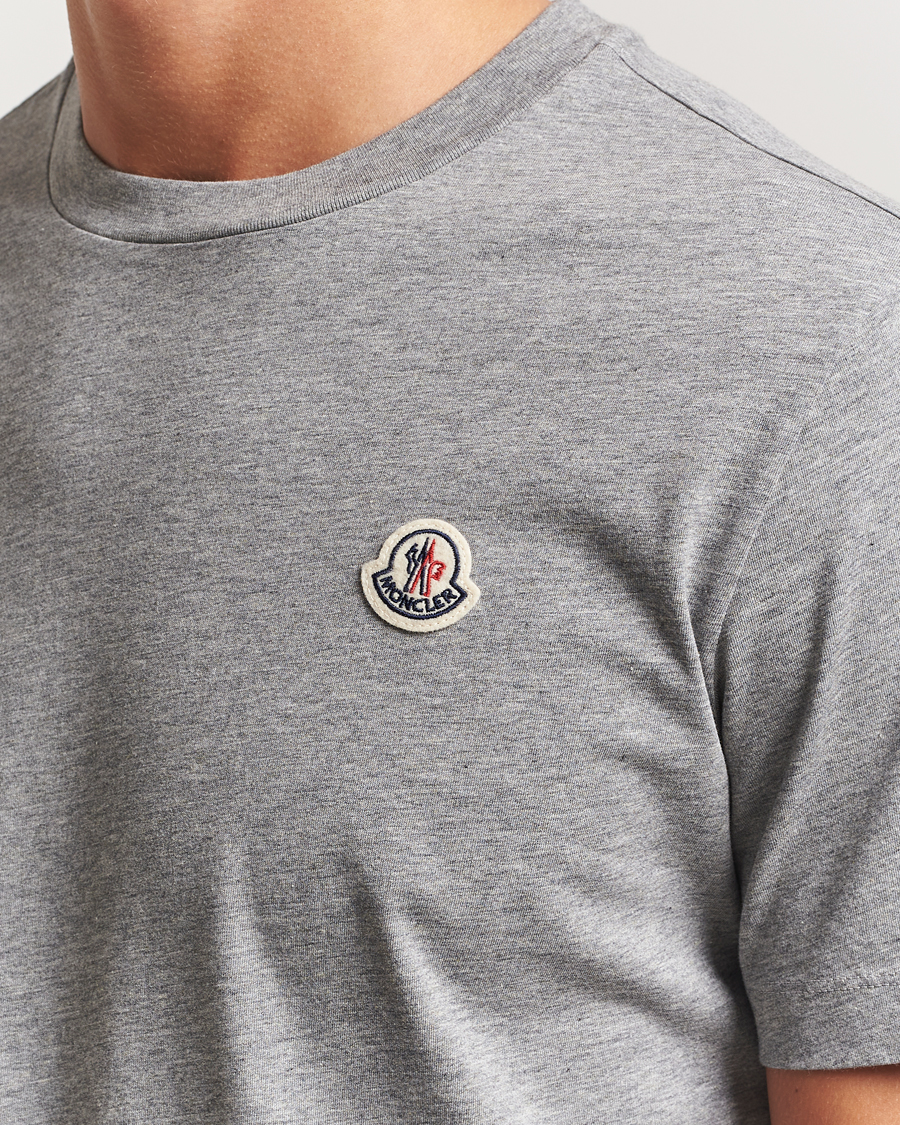 Herre | T-Shirts | Moncler | 3-Pack Logo T-Shirt Grey/White/Black