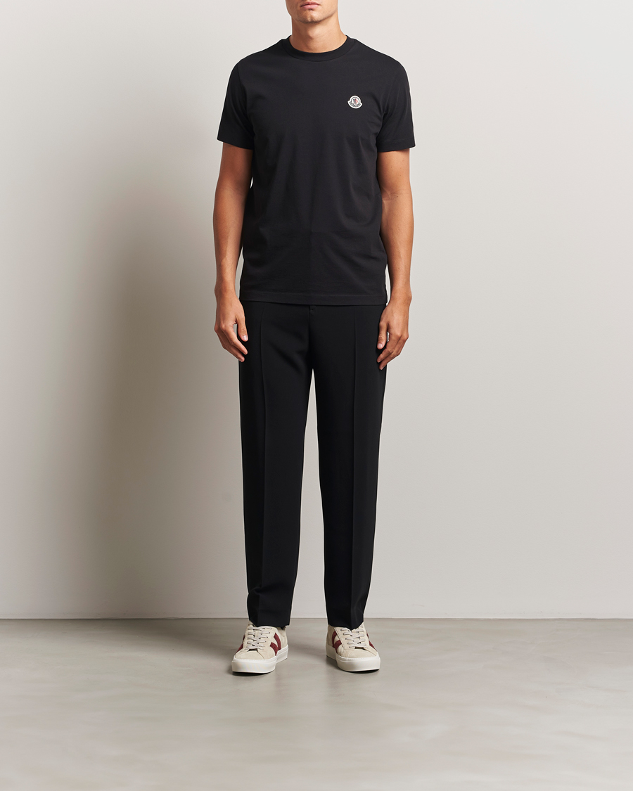 Herre | T-Shirts | Moncler | 3-Pack Logo T-Shirt Black