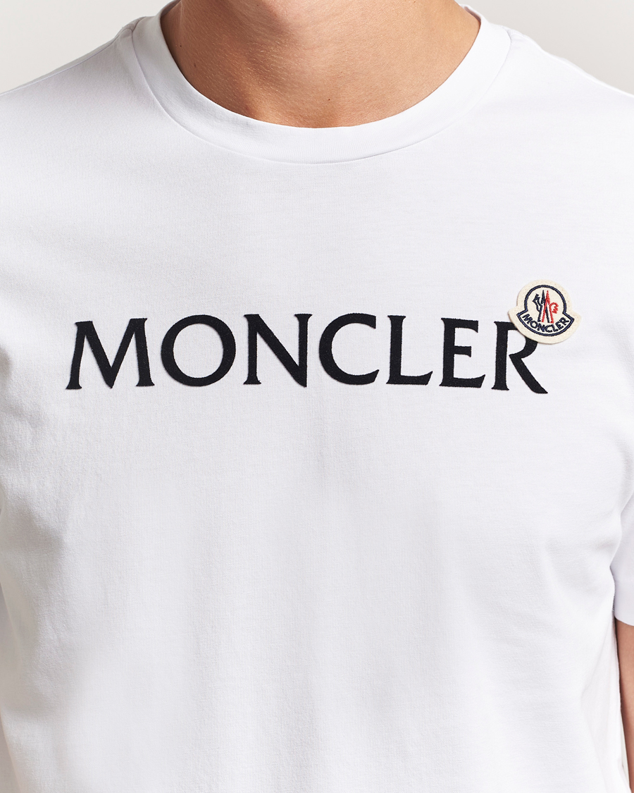 Herre | T-Shirts | Moncler | Lettering Logo T-Shirt White