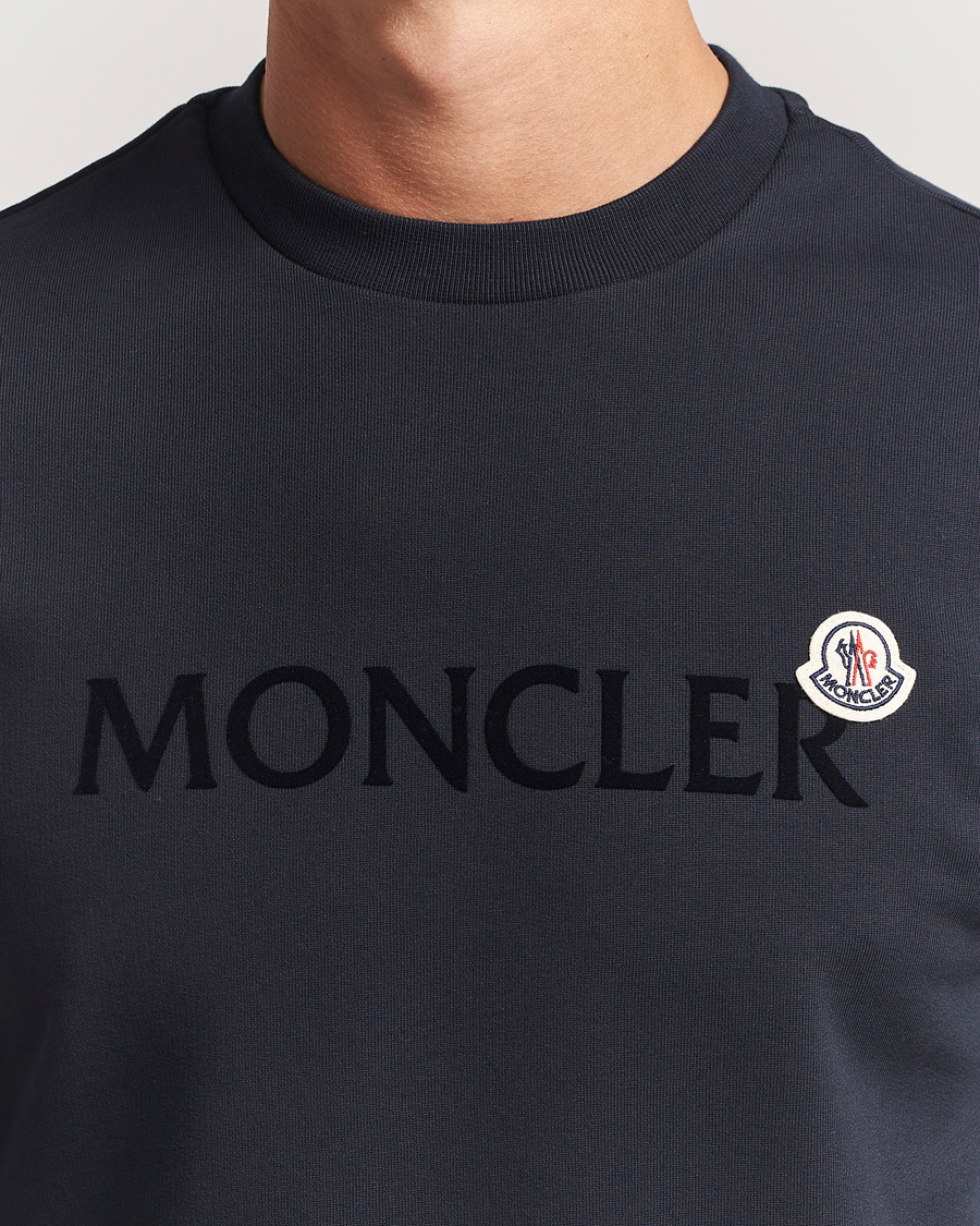 Herre | Gensere | Moncler | Lettering Logo Sweatshirt Navy